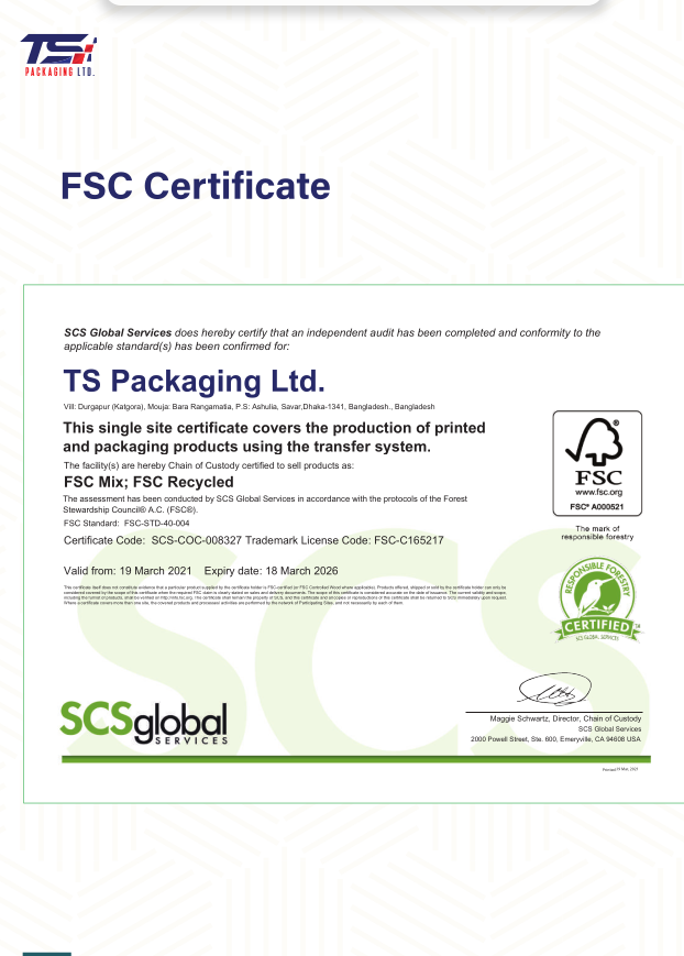 FSC Certificate